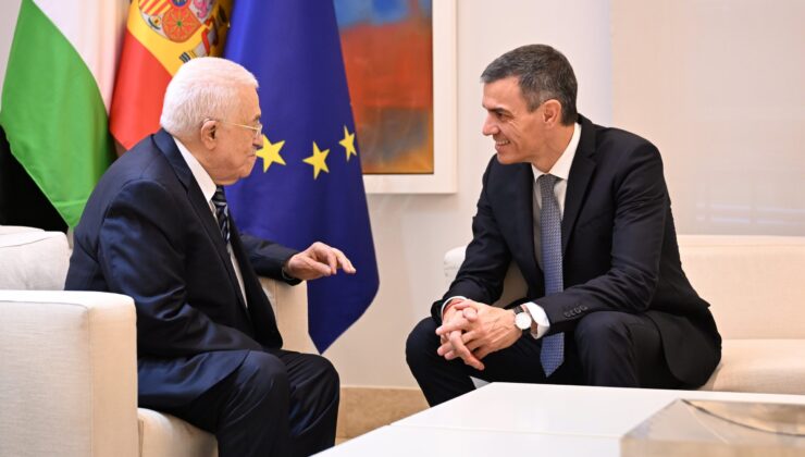 İspanya Başbakanı Sanchez ve Filistin Devlet Başkanı Abbas Madrid’de Görüştü